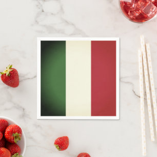 Italienska Flagga Pappersservett