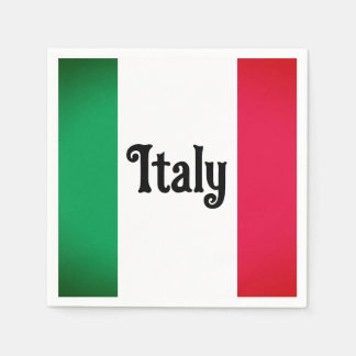 Italienska Flagga Pappra blöjor Pappersservett