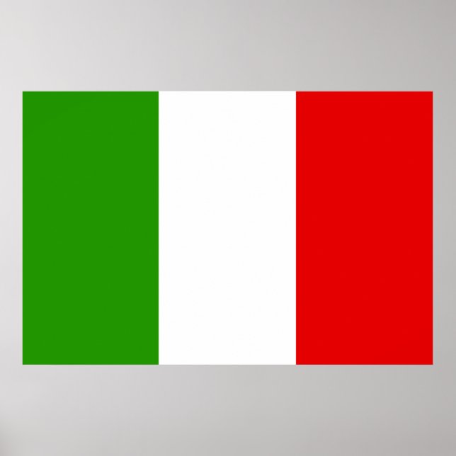 Italienska Flagga Poster (Framsidan)