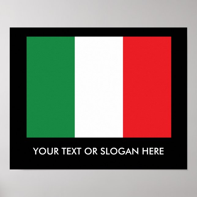Italienska Flagga Poster (Framsidan)