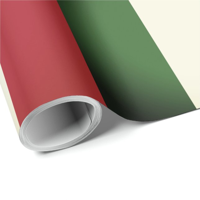Italienska Flagga Presentpapper (Rullad Hörn)