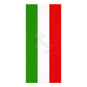 Italienska flagga reklamkort