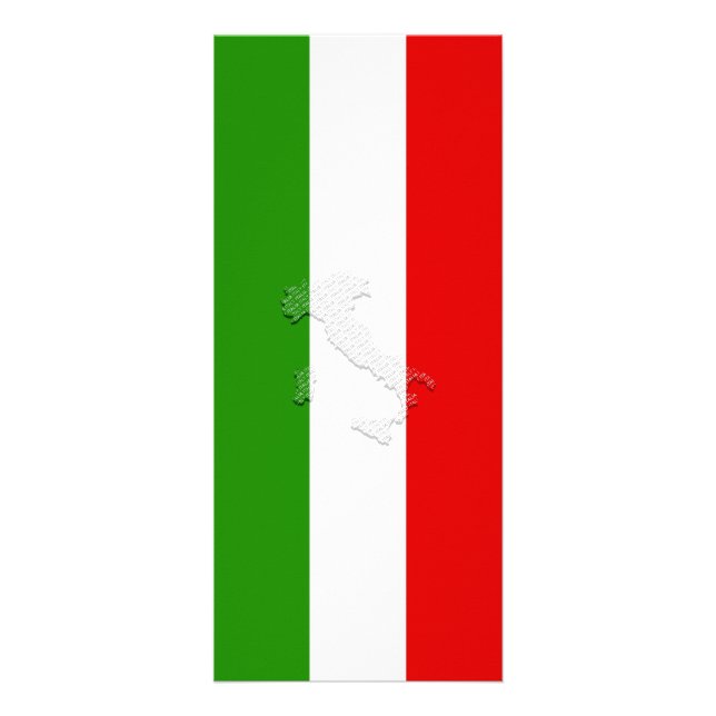 Italienska flagga reklamkort (Framsidan)