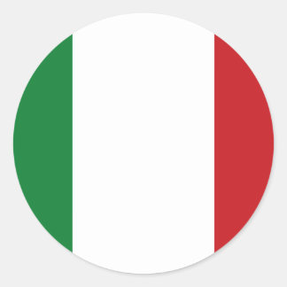 Italienska flagga runt klistermärke