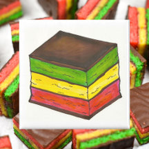 Italienska Flagga Seven Lagrar Rainbow Cookie Past