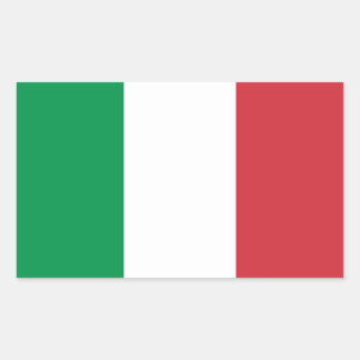 Italienska flagga Stickers Rektangulärt Klistermärke