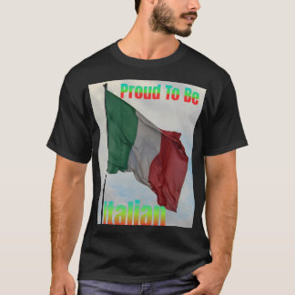 Italienska Flagga stolt över att T Shirt