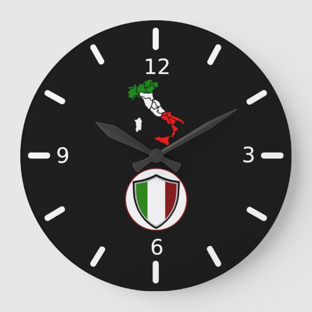 Italienska flagga stor klocka (Framsida)