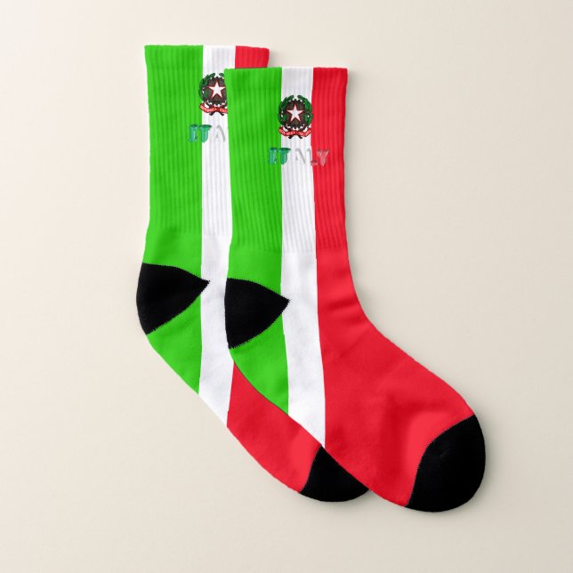 Italienska flagga strumpor (Par)