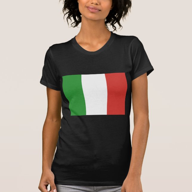 Italienska Flagga T-shirt (Framsida)
