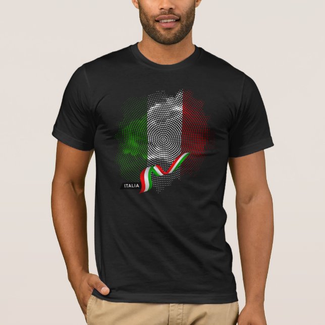 Italienska flagga T-Shirt (Framsida)