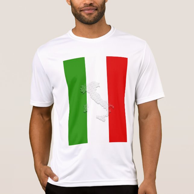 Italienska flagga t shirt (Framsida)