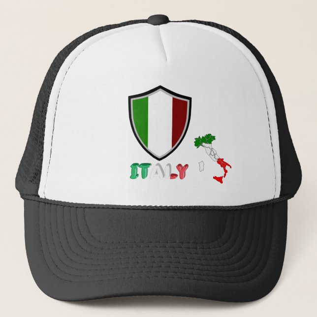 Italienska flagga truckerkeps (Framsida)