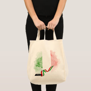Italienska flagga tygkasse