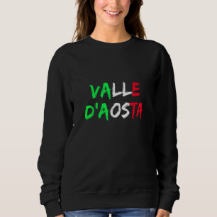Italienska Flagga Valle d'aosta i Italien T Shirt