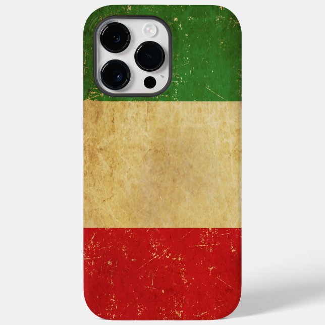 Italienska Flagga Vintage Grunge (Baksida)