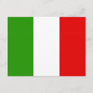 Italienska Flagga Vykort