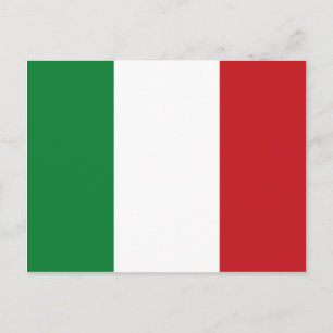 Italienska flagga vykort