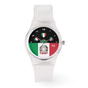 Italienska Flagga Watch, Italien mode /sport Armbandsur