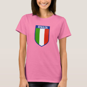 Italienska flaggakvinna T-tröja Tröja