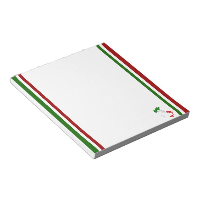 Italienska flaggan anteckningsblock (Vinklad)