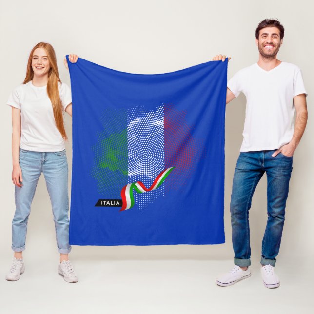 Italienska flaggan fleecefilt (På plats)