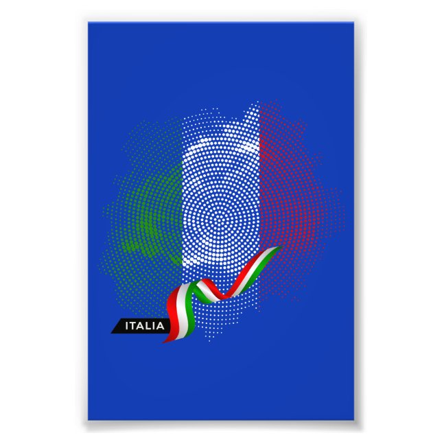 Italienska flaggan fototryck (Framsidan)
