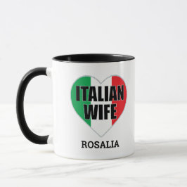Italienska flaggan Heart Perfekt Gift för din ital Mugg