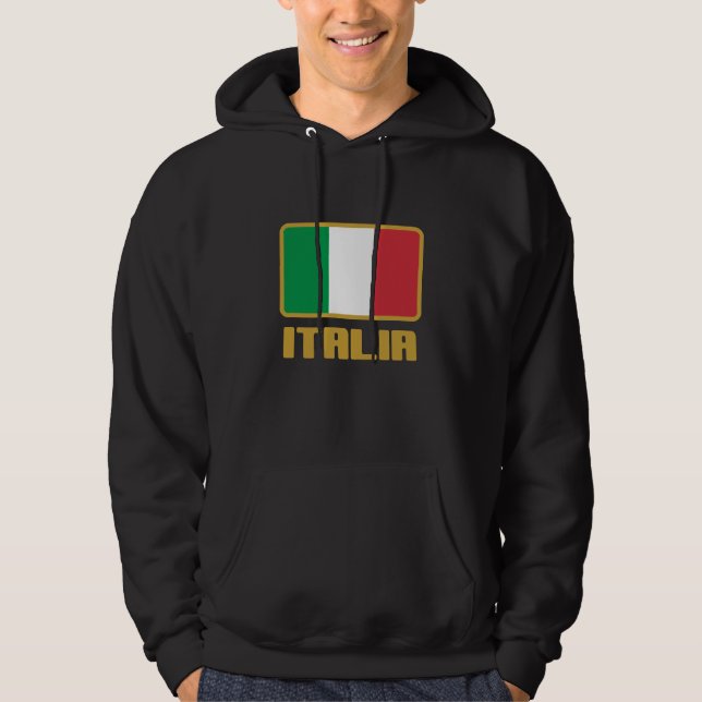 Italienska flaggan hoodie (Framsida)