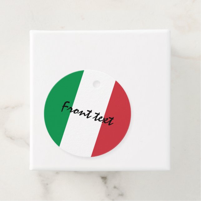Italienska flaggan Italien anpassad fest Gåvor Etiketter (På plats)