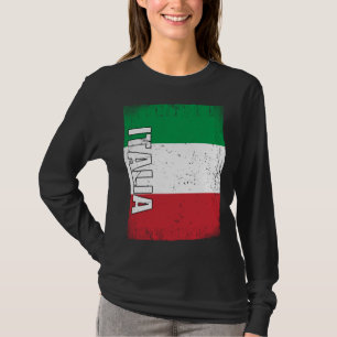 Italienska flaggan Italien T Shirt