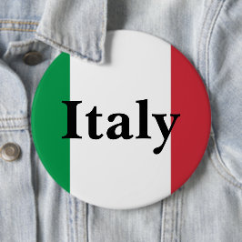 Italienska flaggan italiensk stolthet Europa land Knapp