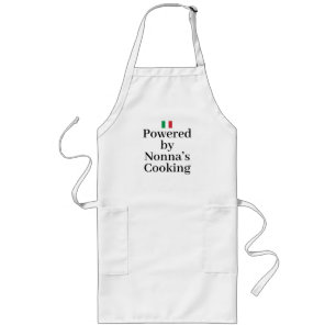 Italienska flaggan italiensk stolthet Europa Nonna Långt Förkläde