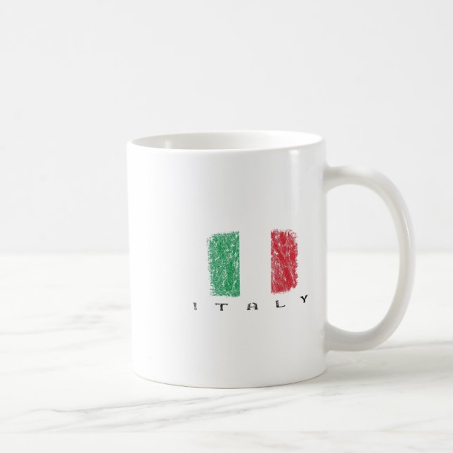 Italienska flaggan  kaffemugg (Höger)