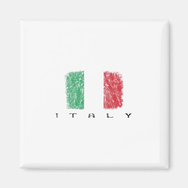 Italienska flaggan  magnet (Framsidan)