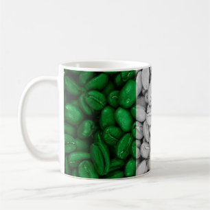 Italienska flaggan med kaffe kaffemugg