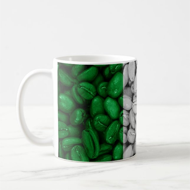 Italienska flaggan med kaffe kaffemugg (Vänster)