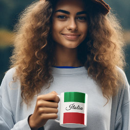 Italienska flaggan mugg
