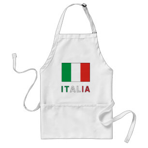 Italienska flaggan & ordet förkläde