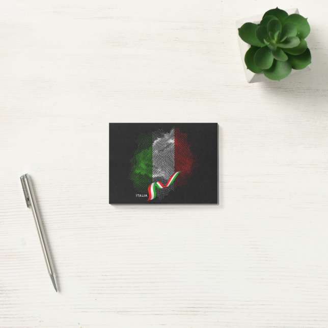 Italienska flaggan post-it block (Kontor)