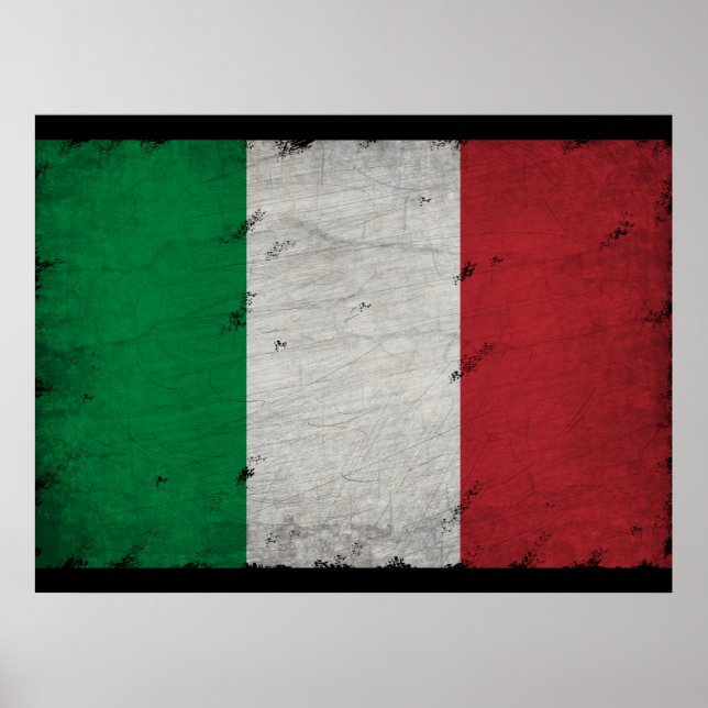 italienska flaggan  poster (Framsidan)