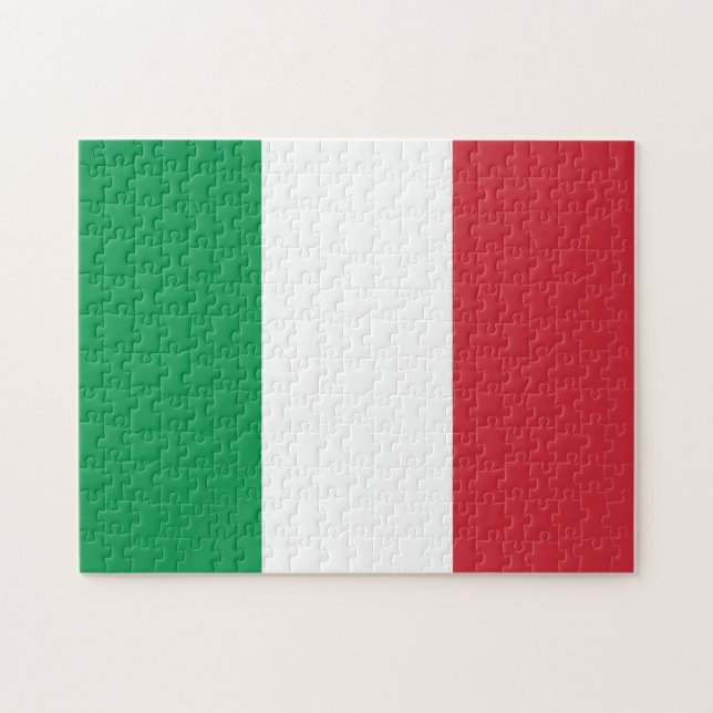 Italienska flaggan pussel (Horisontell)