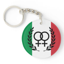 italienska flaggan Sapphic akryl Symbol