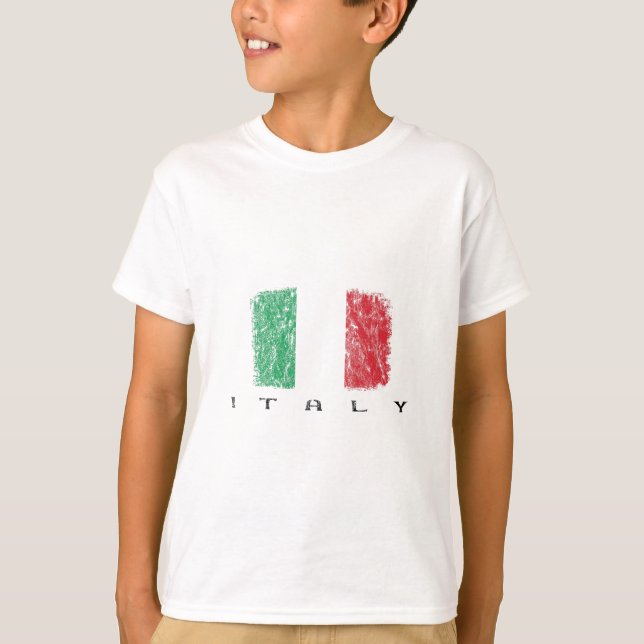 Italienska flaggan  t shirt (Framsida)