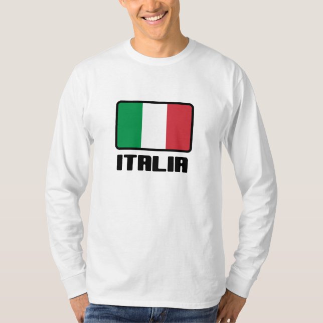 Italienska flaggan t shirt (Framsida)