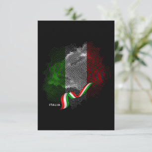 Italienska flaggan tack kort