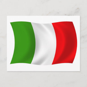 Italienska flaggan vykort