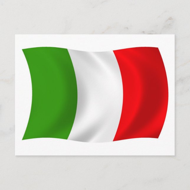 Italienska flaggan vykort (Framsida)