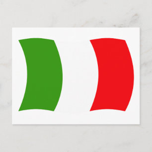 Italienska flaggan vykort
