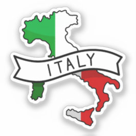 Italienska flaggans kartpatriotiska italienska sto klistermärken